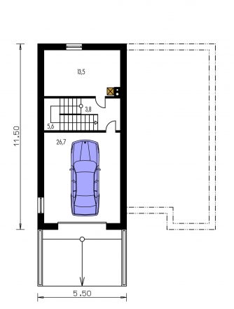 Plano de planta de la segunda planta - TREND 275